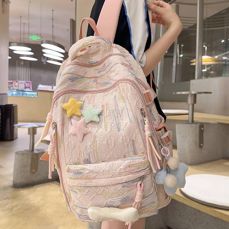 高校生 リュック ゆめかわ星空キルティングリュック