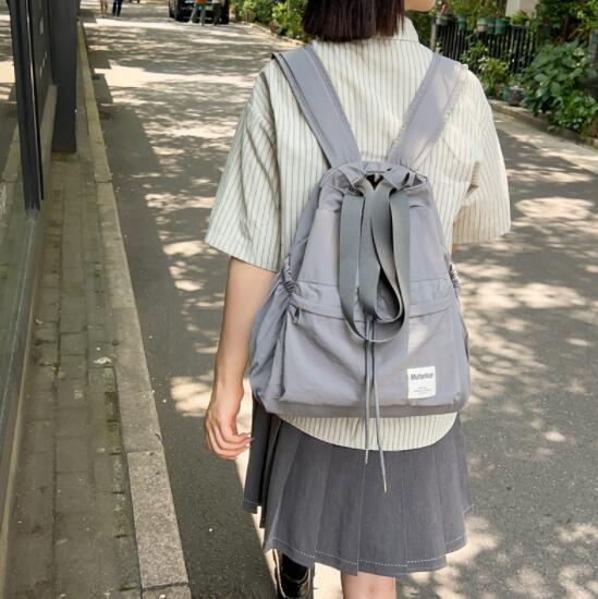 高校生 リュック 女子高生向け巾着型リュック 通学用バックパック