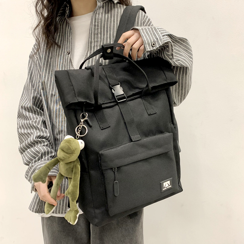 高校生 リュック ロールトップ 通学バッグ