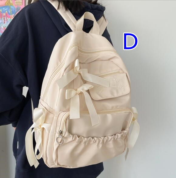高校生 リュック 女子高生向け可愛いリボン付きリュック通学用