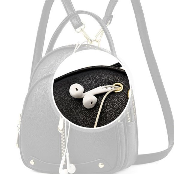 バックパック 小型丸型三層式多機能旅行用背負い鞄