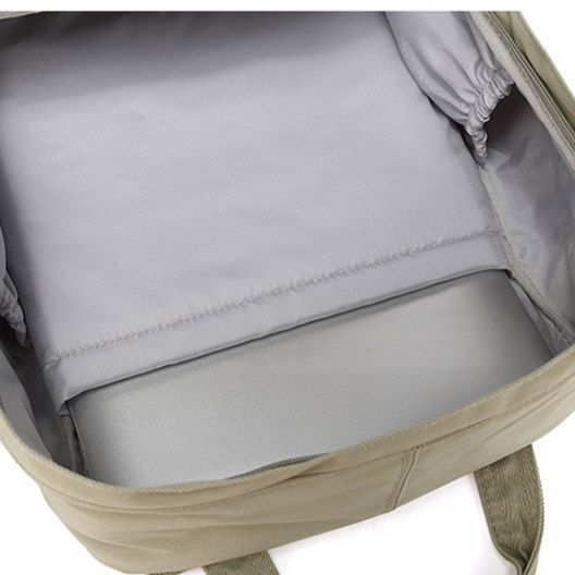 多機能ポケット付き縦型がま口通学用バックパック