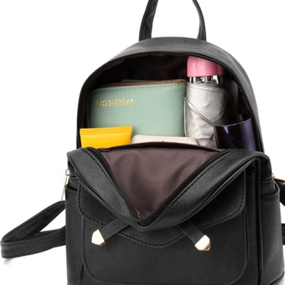 バックパック リボン飾り付き小型旅行用背負い鞄