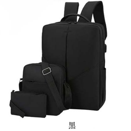 男女兼用大容量バックパック通勤三点組み合わせ