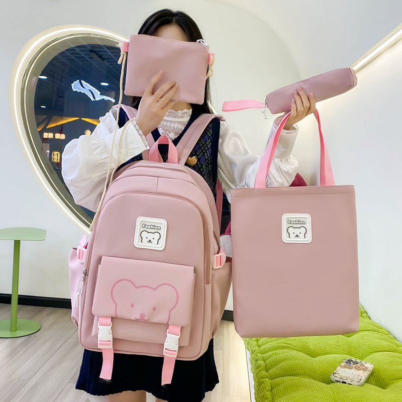 バックパック くまモチーフ四点セット通学リュック
