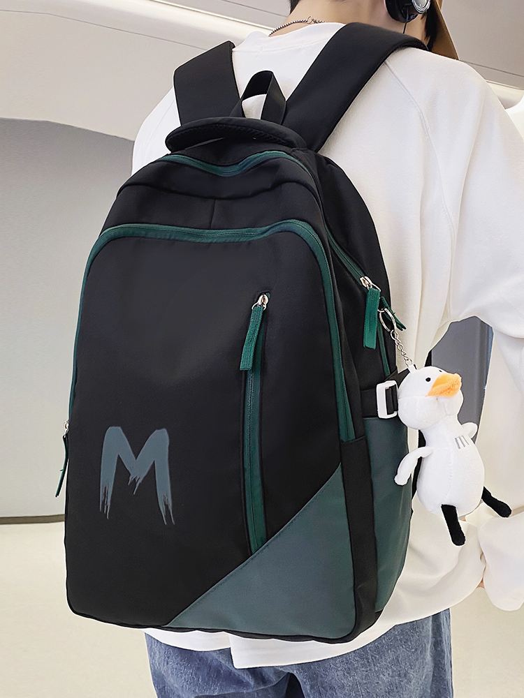 バックパック 可愛い牛のマスコット付き多機能学生用背負い鞄