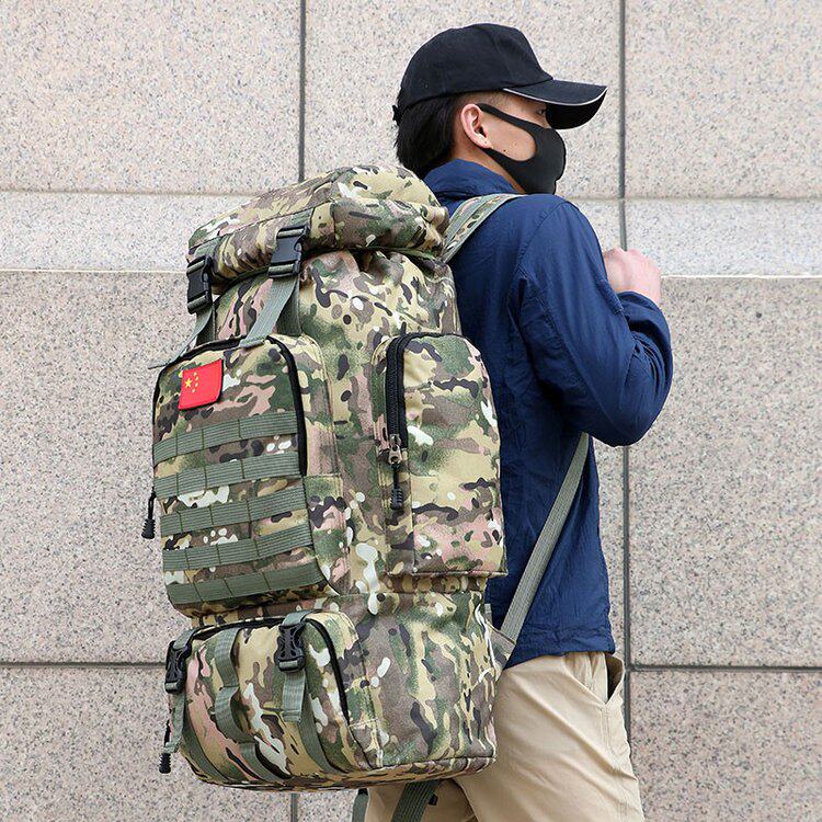 バックパック 大容量迷彩柄ミリタリー登山用バックパック