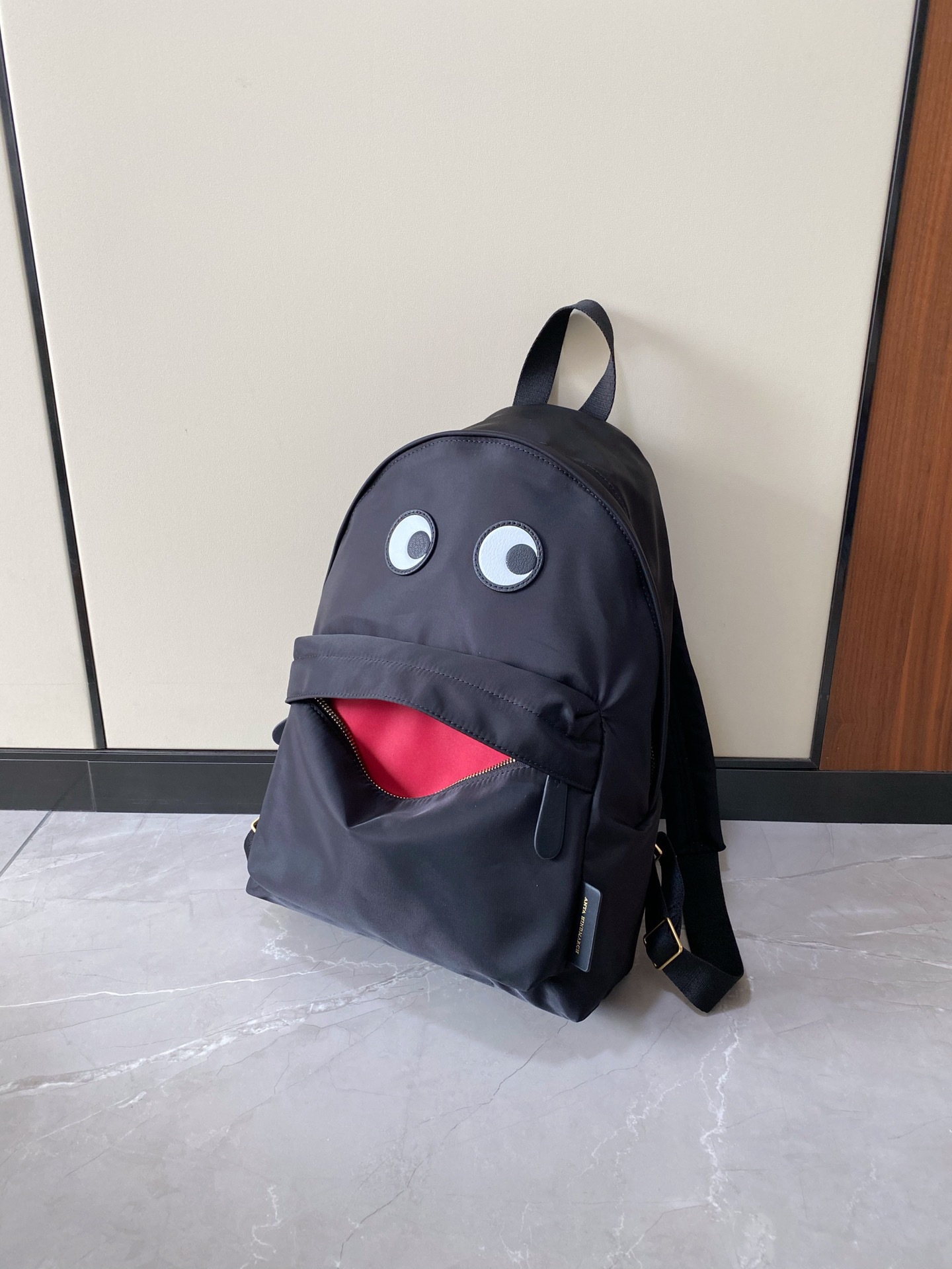 バックパック 目玉デザイン付き軽量ナイロン製通学用鞄