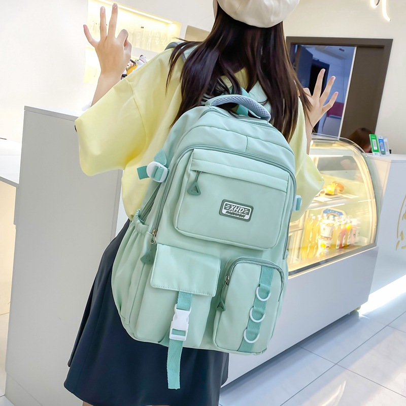 バックパック 通学 多機能ポケット付き学生リュック