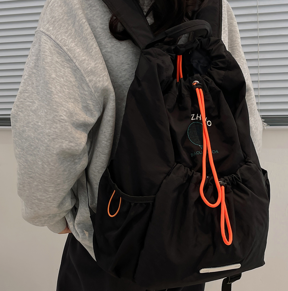 バックパック 軽量ランニング巾着バックパック