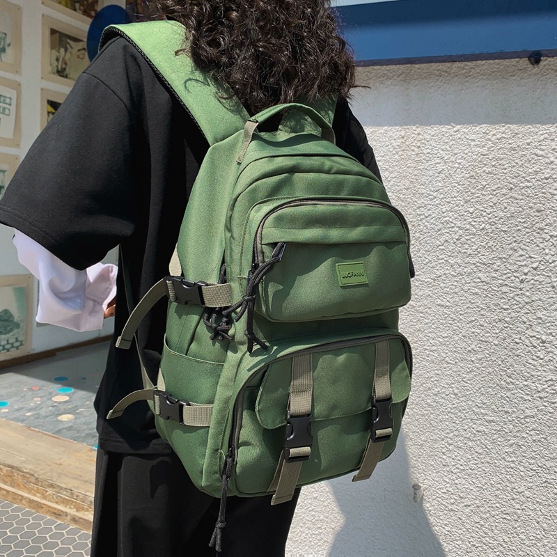 バックパック 多機能ポケット付き大容量通学用背負い鞄