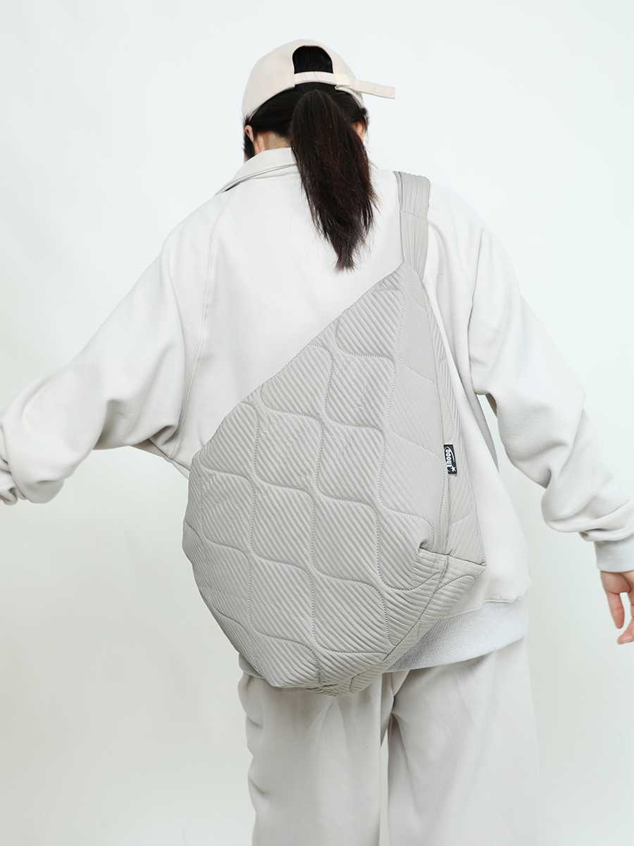 ナイロンバッグ ショルダー しわ加工 キルティング ショルダー
