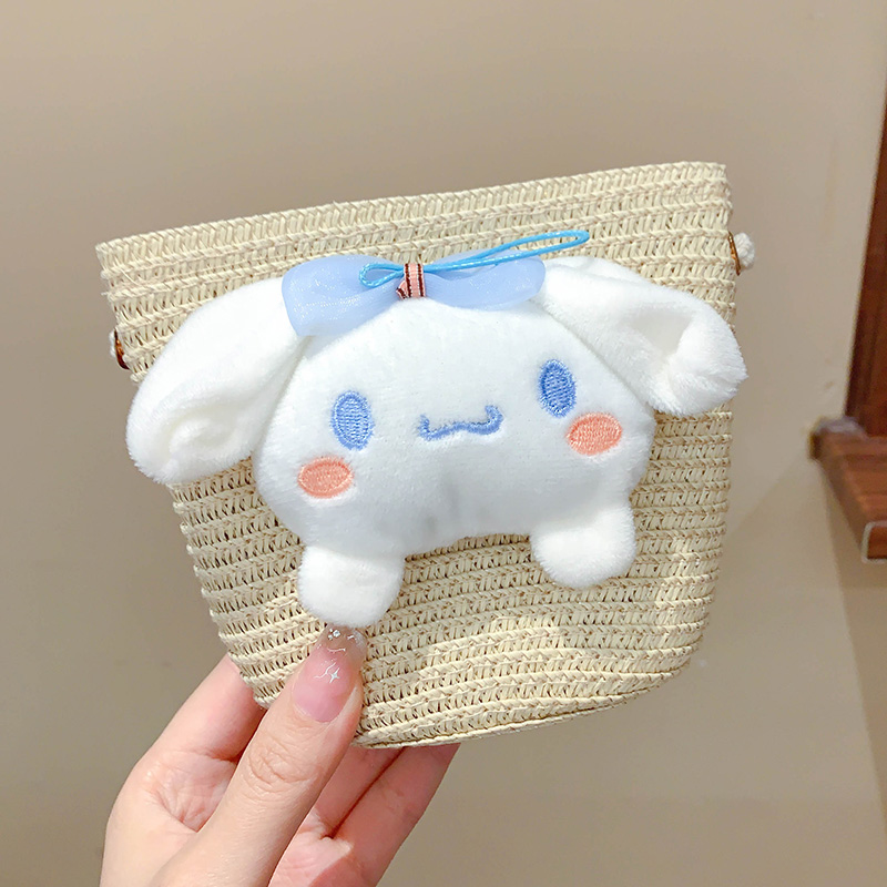 ショルダーバッグレディース ぬいぐるみ付きミニカゴポーチ