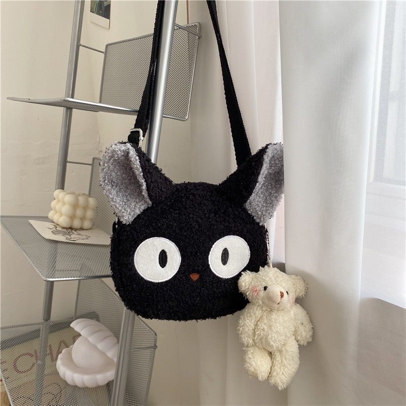 ショルダーバッグレディース もこもこ動物顔ファーショルダー