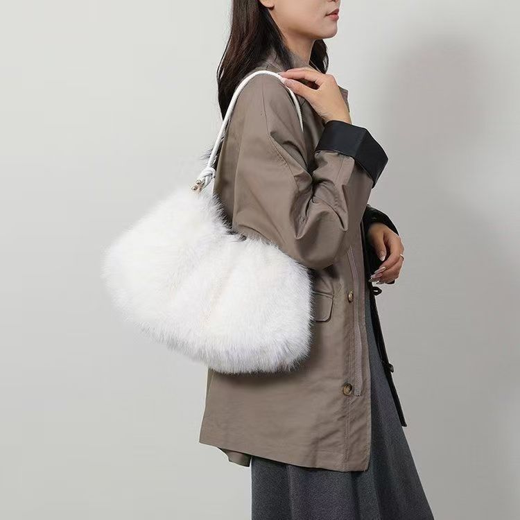 ショルダーバッグレディース ふわもこ贅沢ファーショルダー