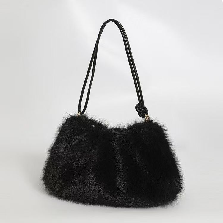 ショルダーバッグレディース ふわもこ贅沢ファーショルダー