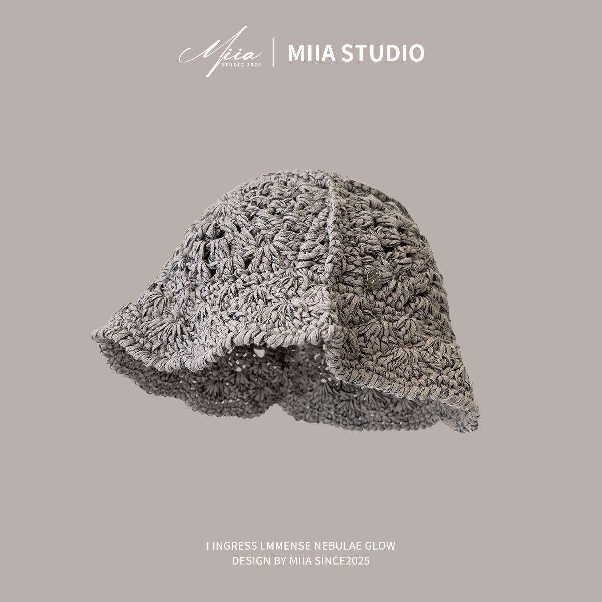 バケットハット 編み物 かぎ針編みバケットハット 女性用帽子 韓国風