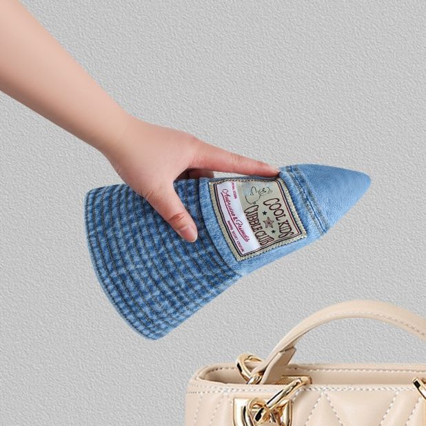 涼やか日よけデニムバケットハット