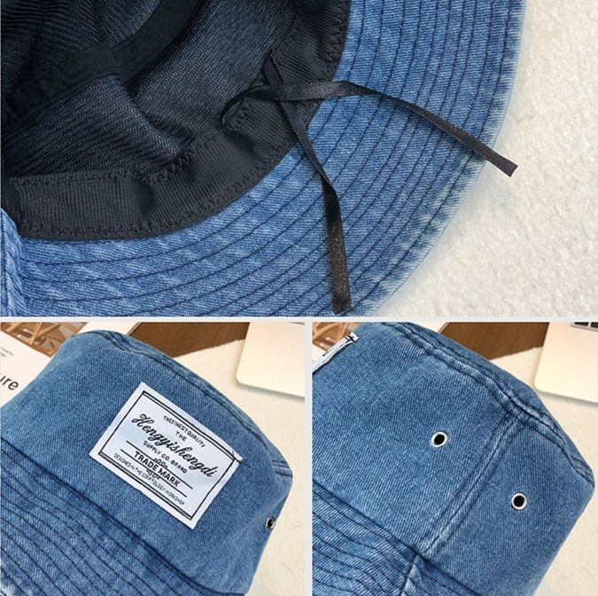 復古風味デニムバケットハット