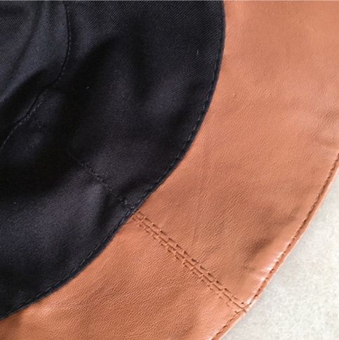 バケットハット なめらか質感 上品バケットハット