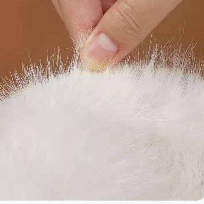 バケットハット ふわもこ雪見バケットハット