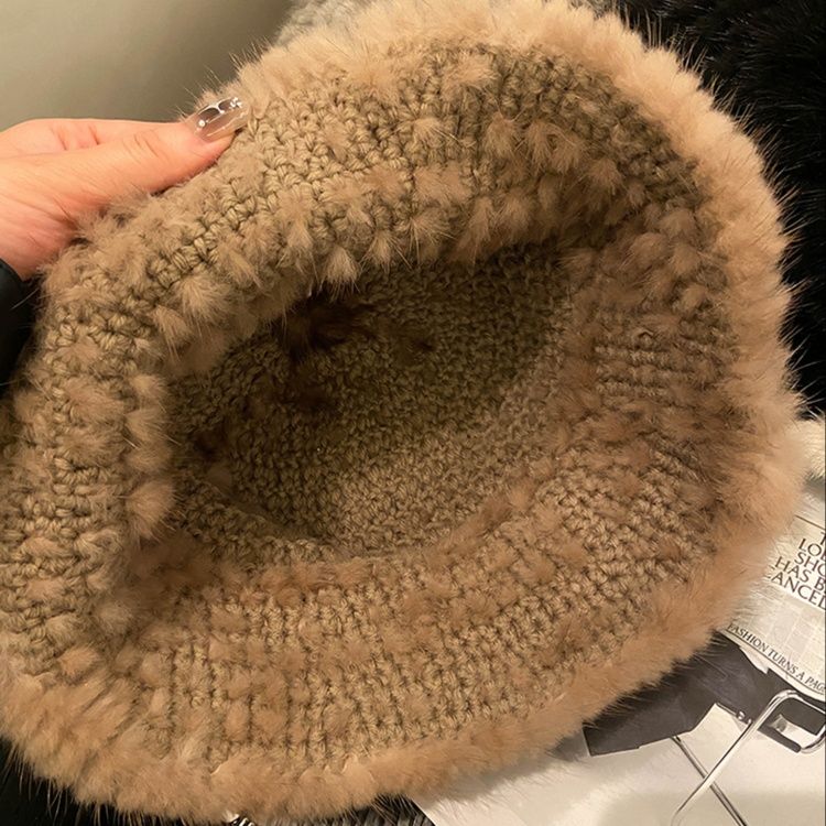 バケットハット ふわもこ冬物バケットハット