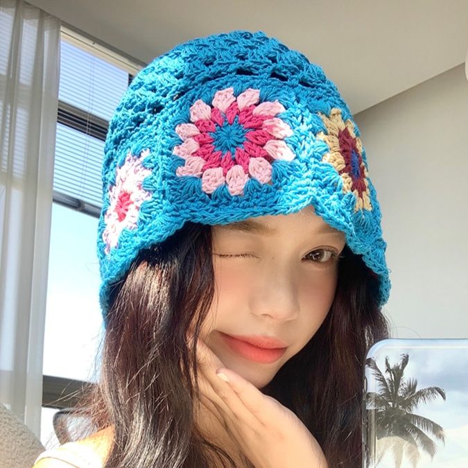 バケットハット 花咲く涼風バケットハット