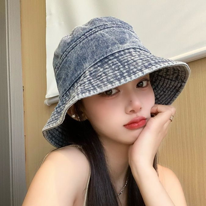 バケットハット ヴィンテージ風デニムバケットハット