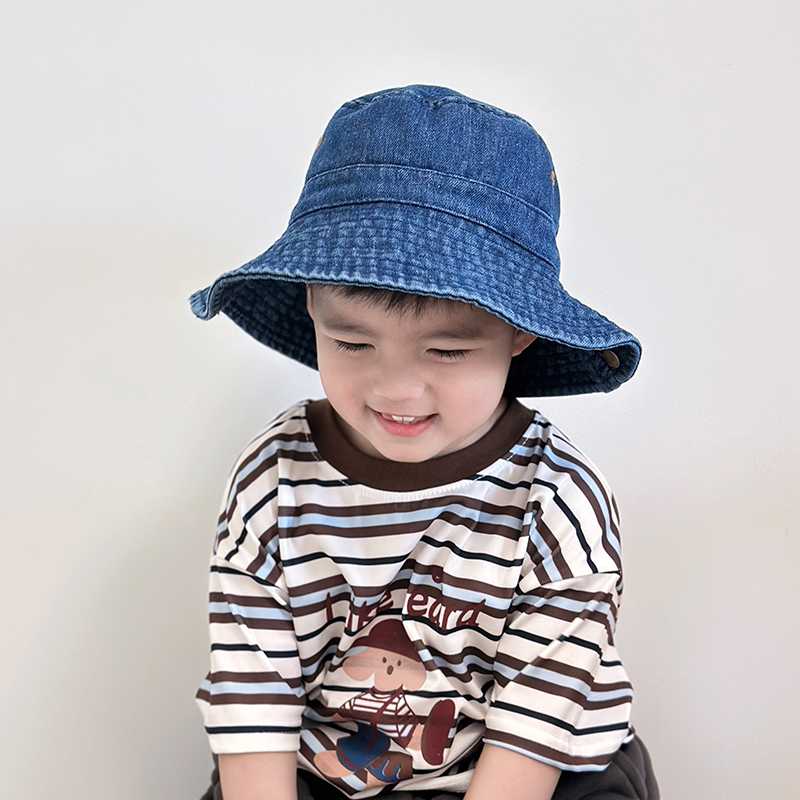 バケットハット ヴィンテージ風デニムバケットハット