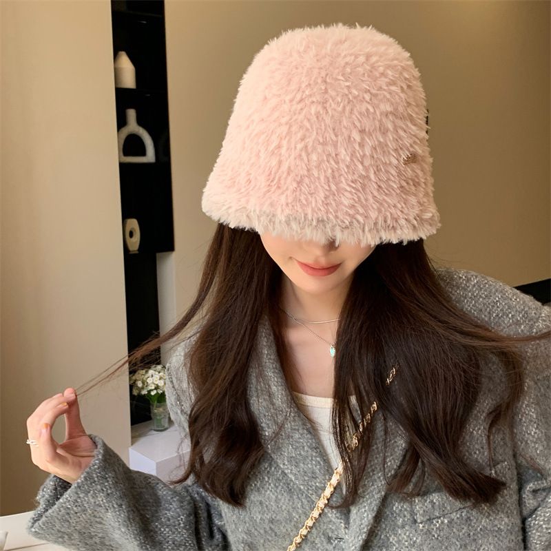 バケットハット ふわふわもこもこファーバケットハット