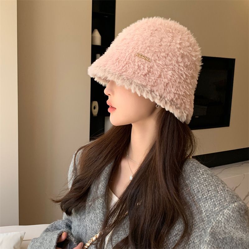 バケットハット ふわふわもこもこファーバケットハット