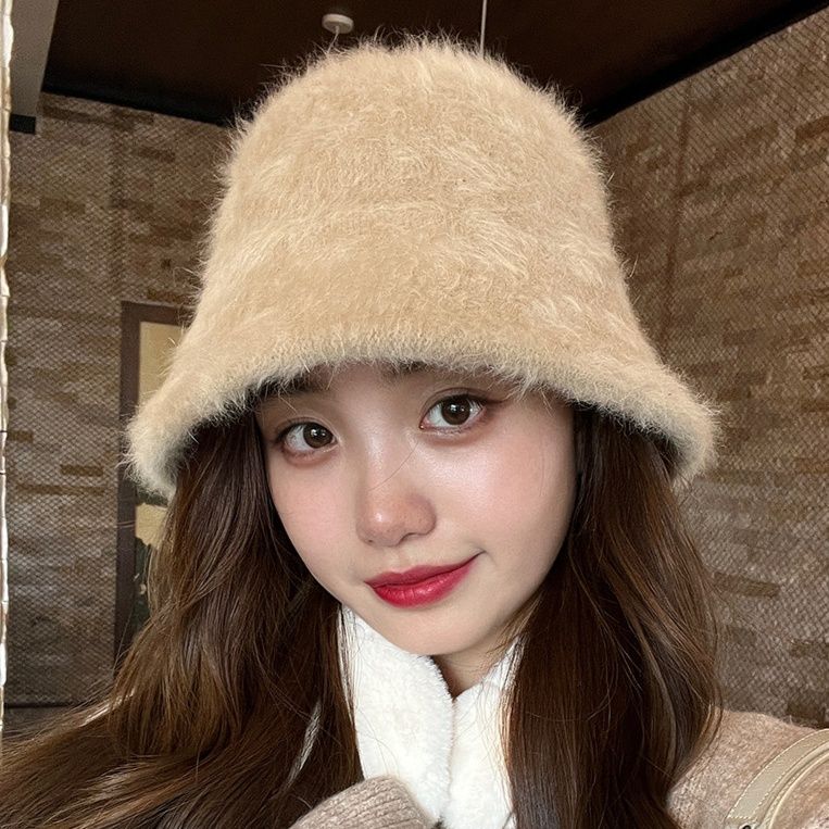 もこもこ温かバケットハット