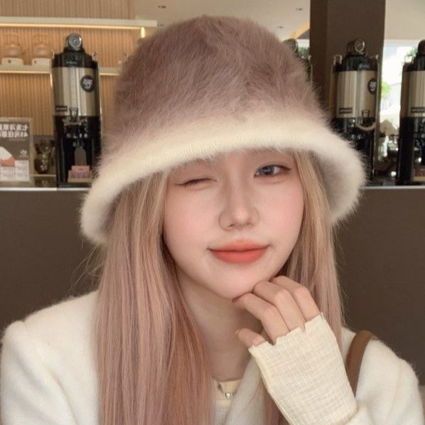 もこもこふわふわバケットハット