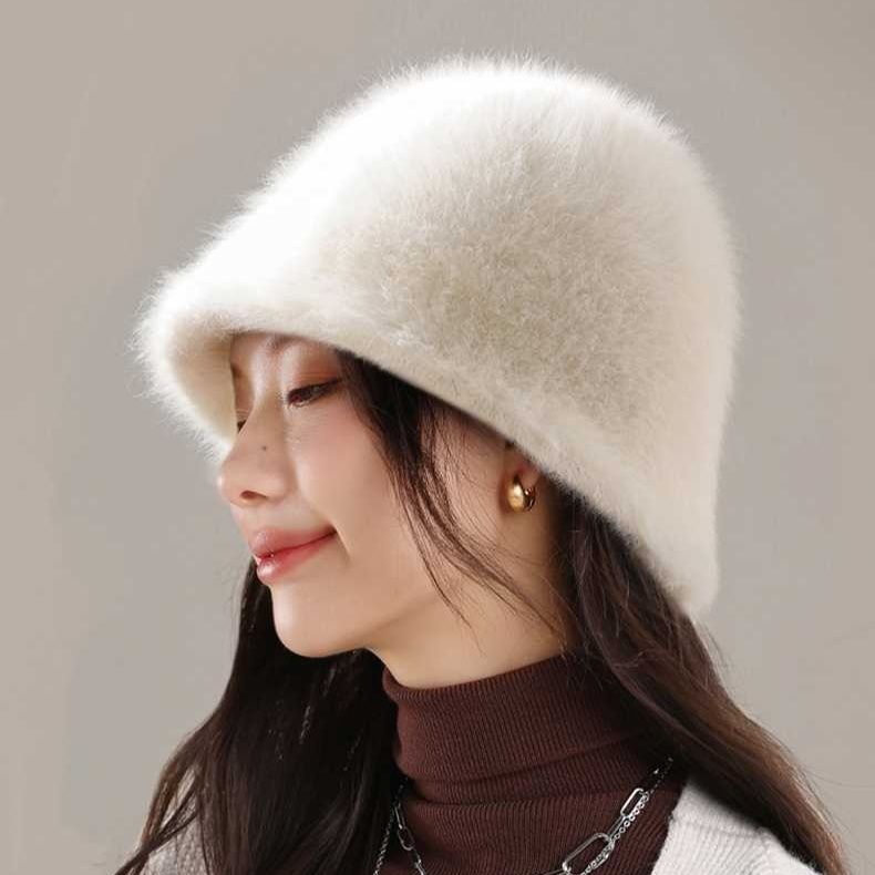 ふわもこあったかバケットハット