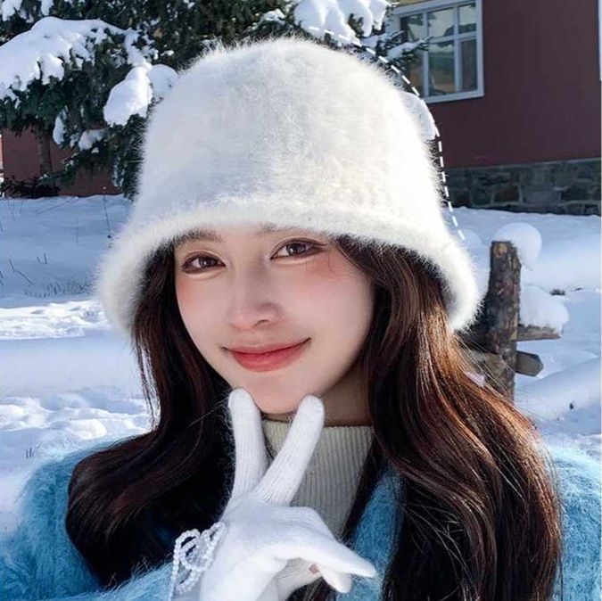 バケットハット もこもこファーバケットハット