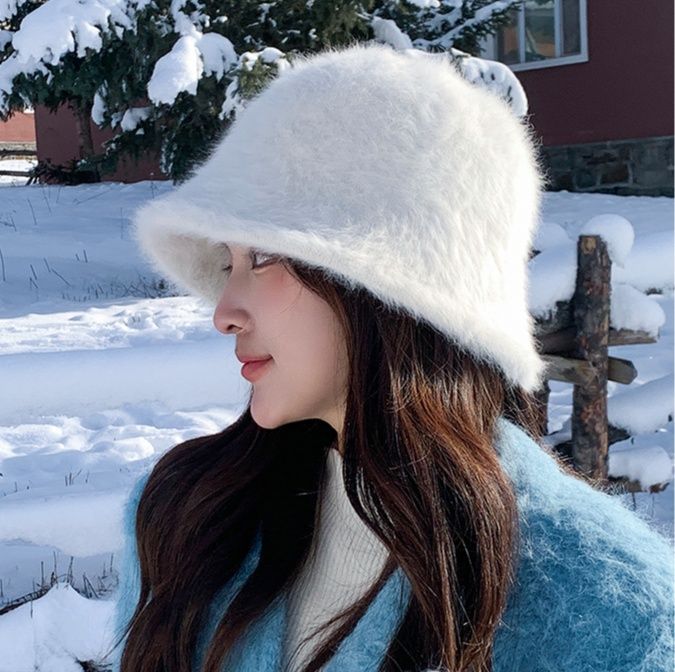 バケットハット もこもこファーバケットハット