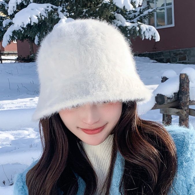 バケットハット もこもこファーバケットハット