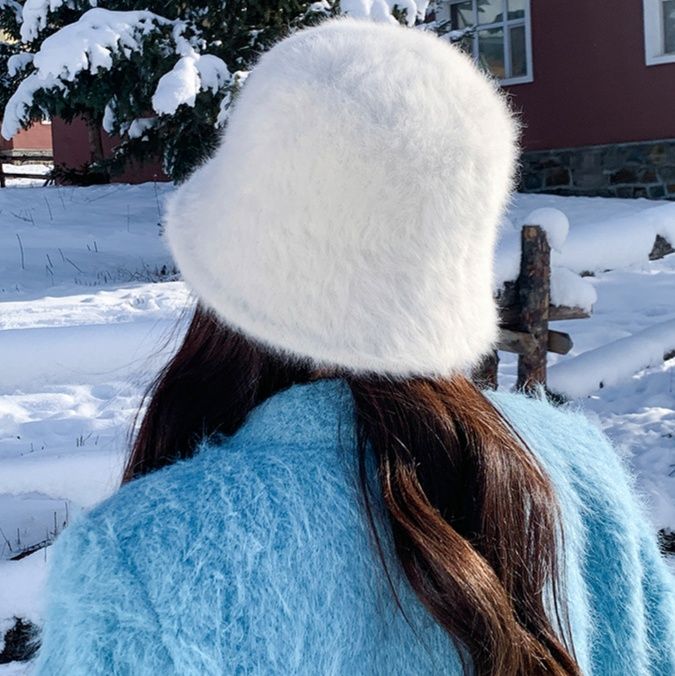 バケットハット もこもこファーバケットハット