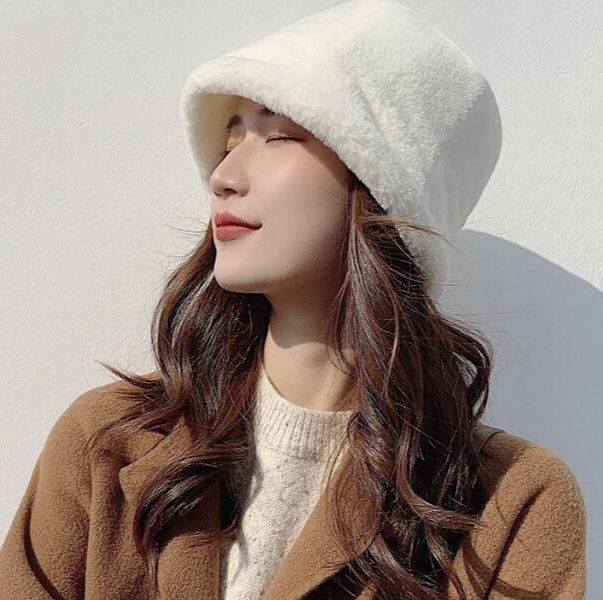 バケットハット 秋冬新作 ファー素材 暖か防寒バケット帽子
