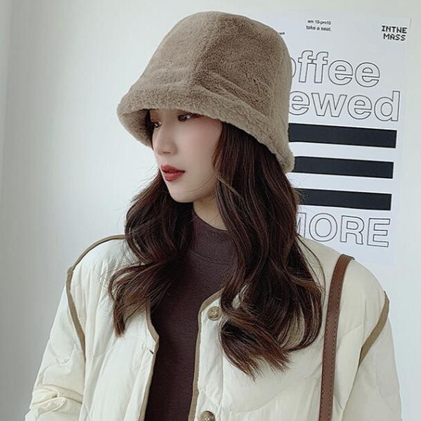 バケットハット 秋冬新作 ファー素材 暖か防寒バケット帽子