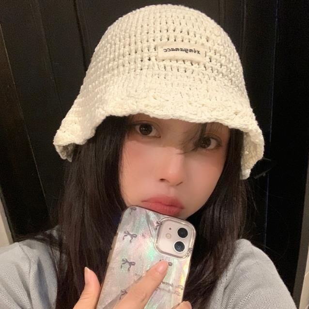 バケットハット 編み物 春夏新作 紫外線対策 日除け帽子 男女兼用