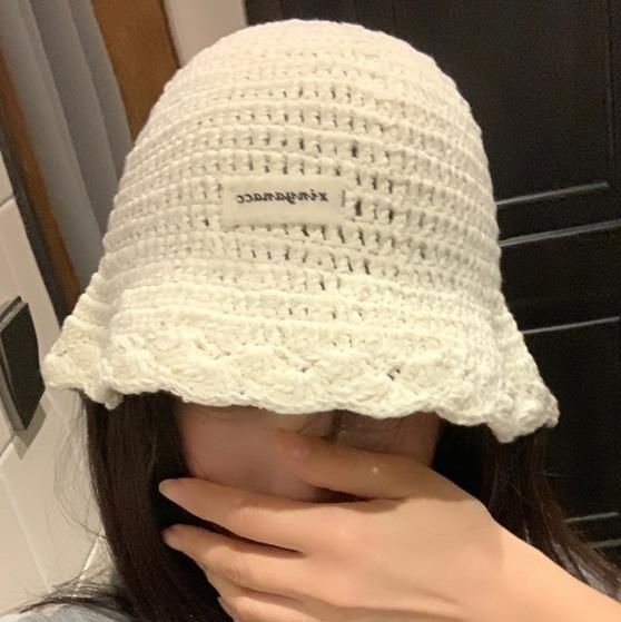 バケットハット 編み物 春夏新作 紫外線対策 日除け帽子 男女兼用