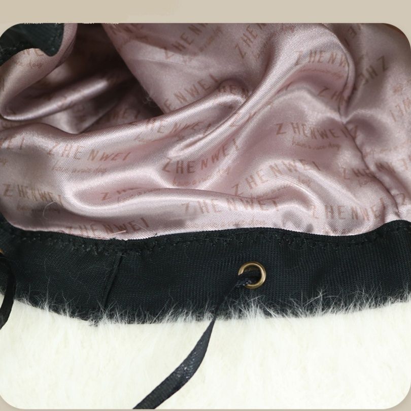 バケットハット アンゴラ リッチ ファー 保温 バケットハット