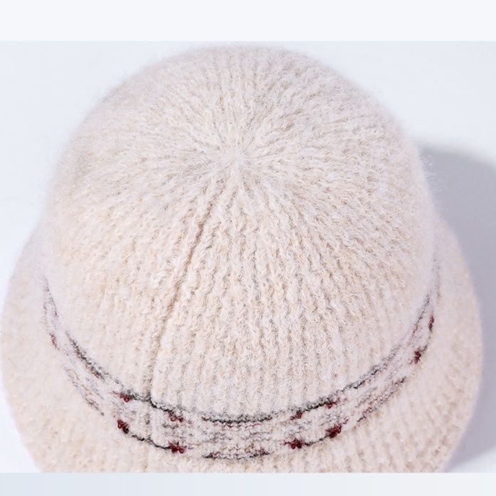 バケットハット 民族風模様　編み込み　バケットハット