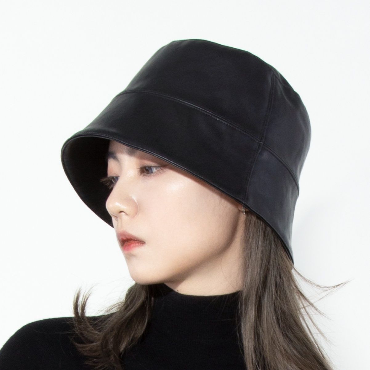 バケットハット エコ 合成皮革 バケットハット