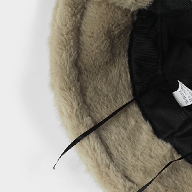 バケットハット 柔らか起毛素材のアニマル柄バケットハット