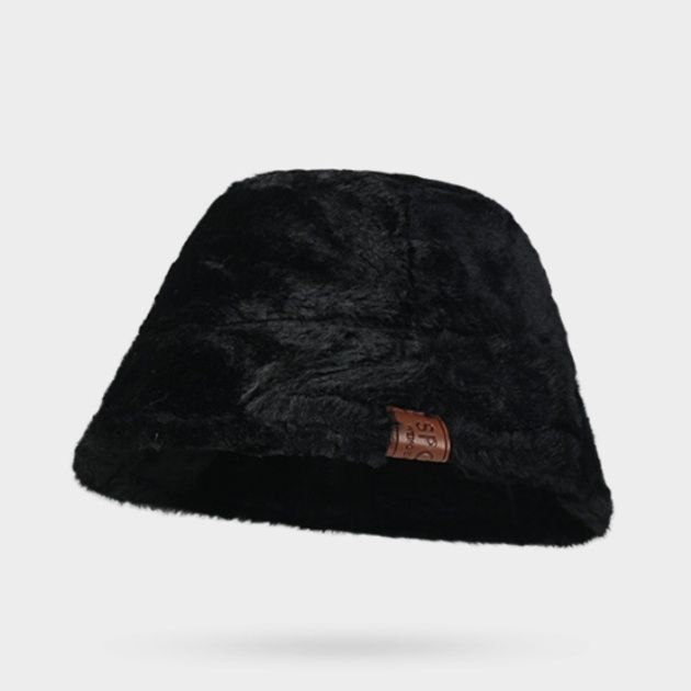 バケットハット 柔らか起毛素材のアニマル柄バケットハット