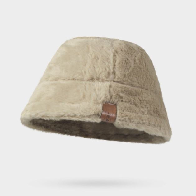 バケットハット 柔らか起毛素材のアニマル柄バケットハット