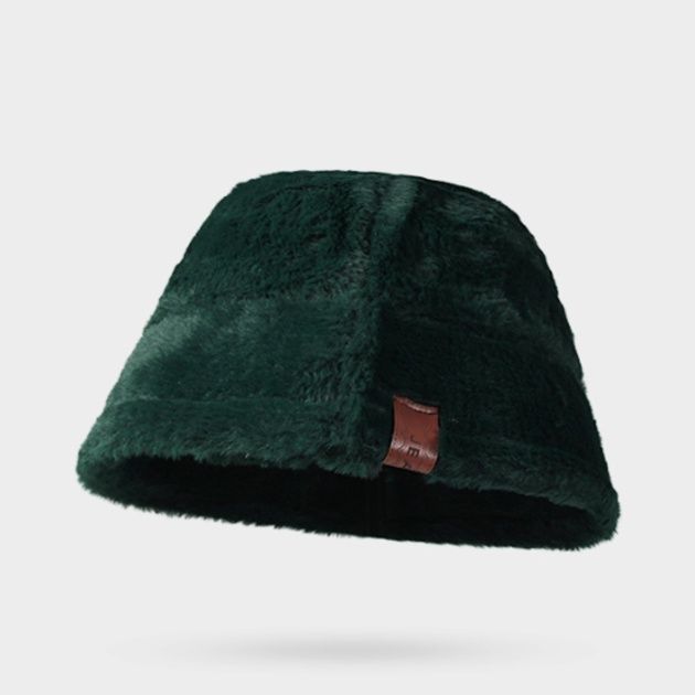 バケットハット 柔らか起毛素材のアニマル柄バケットハット