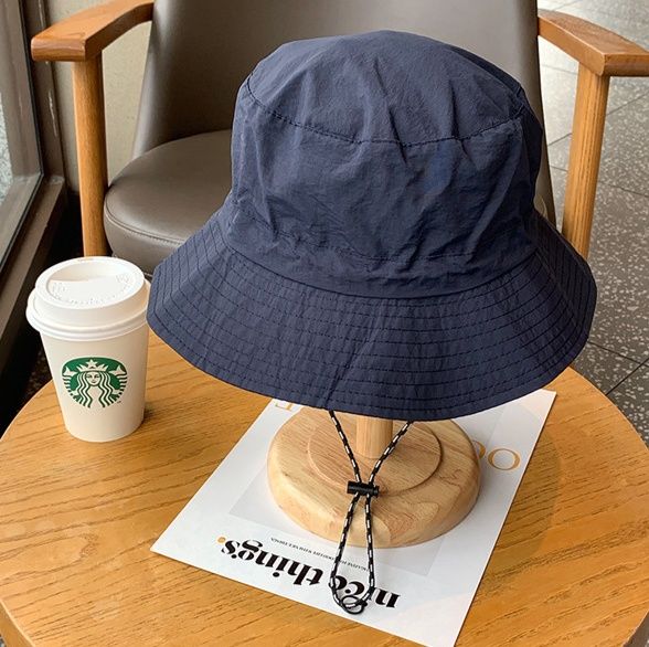 バケットハット 折りたたみ式 防水加工 紐付きバケットハット